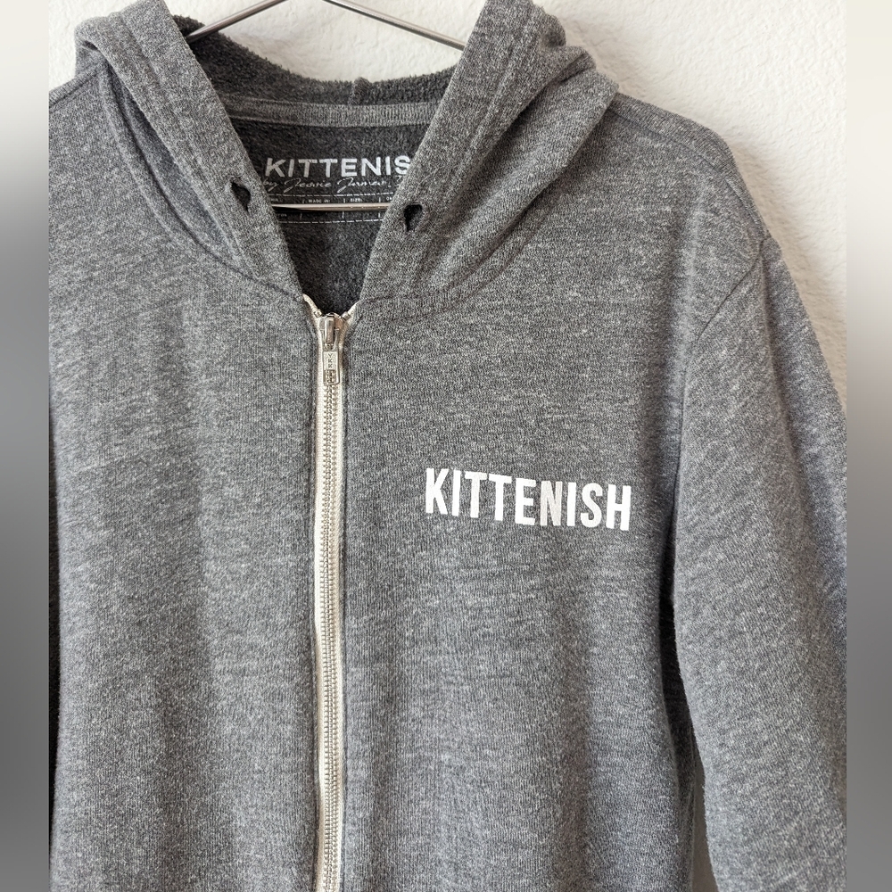 Kittenish Gray Essential Basic Full Zip Hoodie Sw… - image 3